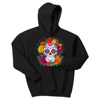 Dia De Los Muertos Costume Day Of The Dead Sugar Skull Kids Hoodie