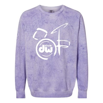 DW Drum Music Instrument Logo Colorblast Crewneck Sweatshirt