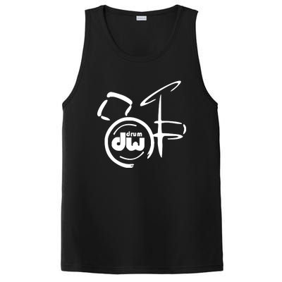 DW Drum Music Instrument Logo PosiCharge Competitor Tank