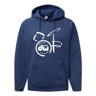 DW Drum Music Instrument Logo Performance Fleece Hoodie