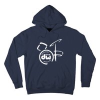 DW Drum Music Instrument Logo Hoodie