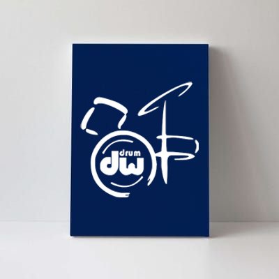 DW Drum Music Instrument Logo Canvas