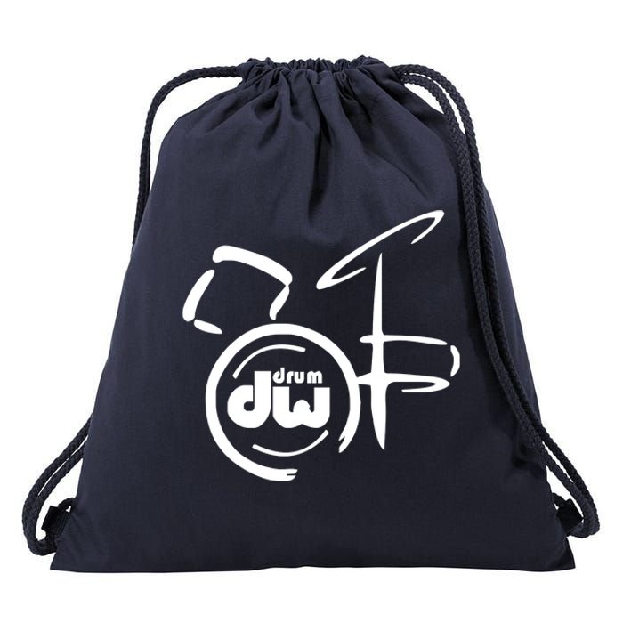 DW Drum Music Instrument Logo Drawstring Bag