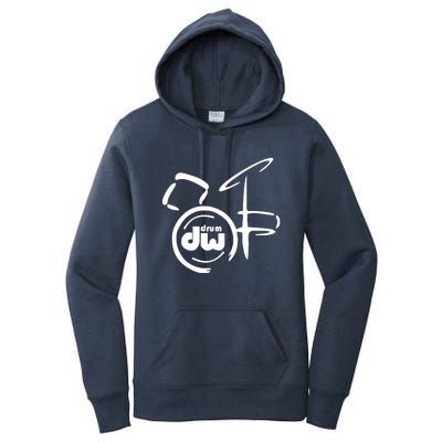 DW Drum Music Instrument Logo Women's Pullover Hoodie