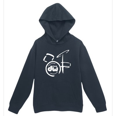 DW Drum Music Instrument Logo Urban Pullover Hoodie