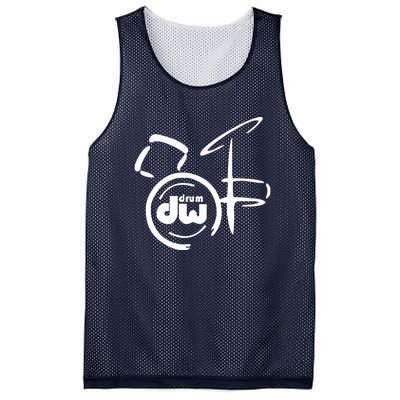 DW Drum Music Instrument Logo Mesh Reversible Basketball Jersey Tank