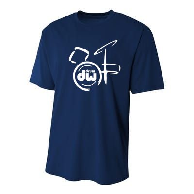 DW Drum Music Instrument Logo Youth Performance Sprint T-Shirt