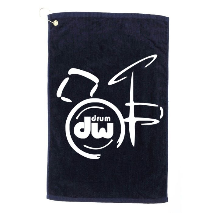 DW Drum Music Instrument Logo Platinum Collection Golf Towel