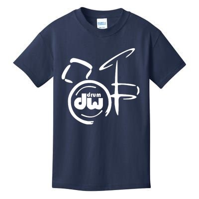 DW Drum Music Instrument Logo Kids T-Shirt