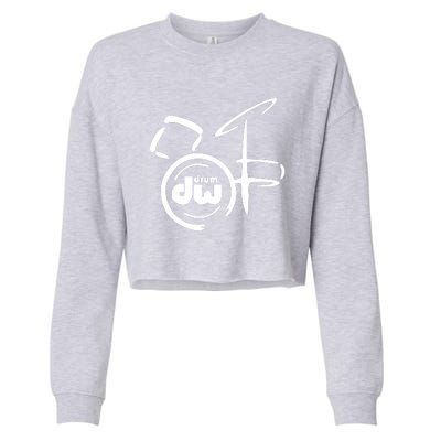 DW Drum Music Instrument Logo Cropped Pullover Crew