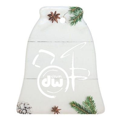 DW Drum Music Instrument Logo Ceramic Bell Ornament