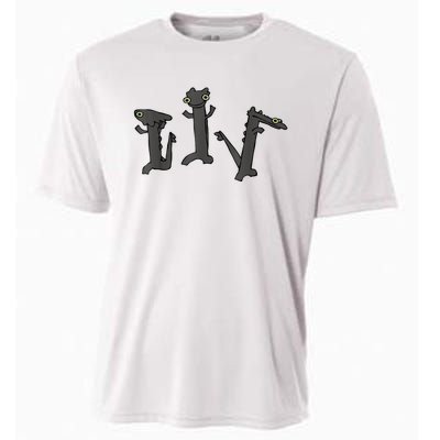 Dancing Dragon Meme Cooling Performance Crew T-Shirt