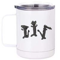 Dancing Dragon Meme 12 oz Stainless Steel Tumbler Cup