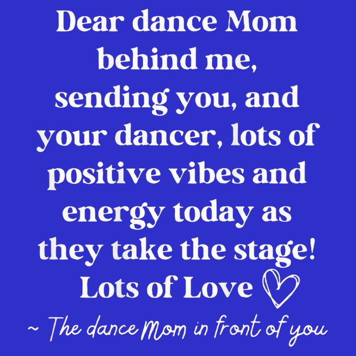 Dear Dance Mom Behind Me Sending You Bag