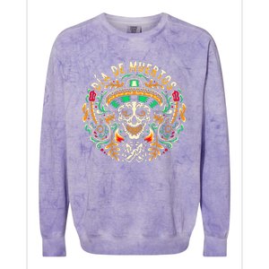 Dia De Muertos Colorblast Crewneck Sweatshirt