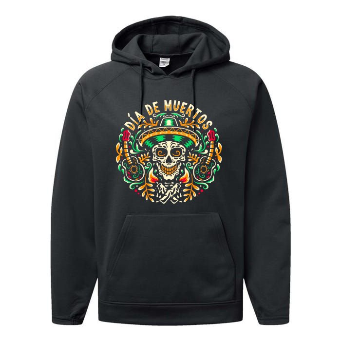 Dia De Muertos Performance Fleece Hoodie