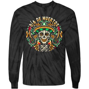 Dia De Muertos Tie-Dye Long Sleeve Shirt