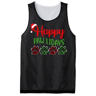 Dog Dad Mom Happy Pawlidays Merry Christmas Holidays Mesh Reversible Basketball Jersey Tank