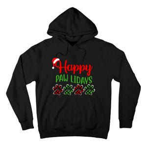 Dog Dad Mom Happy Pawlidays Merry Christmas Holidays Tall Hoodie