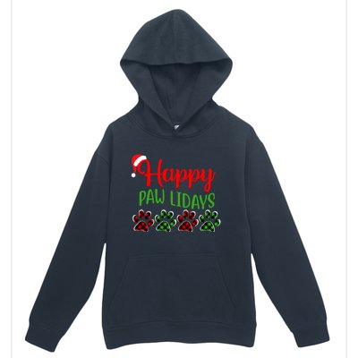 Dog Dad Mom Happy Pawlidays Merry Christmas Holidays Urban Pullover Hoodie