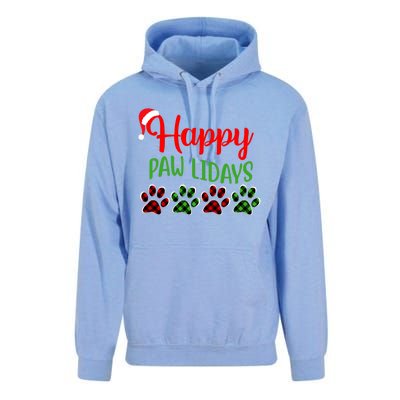 Dog Dad Mom Happy Pawlidays Merry Christmas Holidays Unisex Surf Hoodie