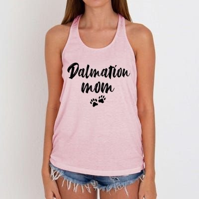 Dalmation Dog Mom Gift Women's Knotted Racerback Tank