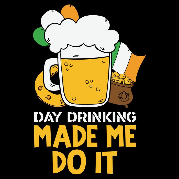 Day Drinking Made Me Do It St Patricks Day Cooling Performance Long Sleeve Crew