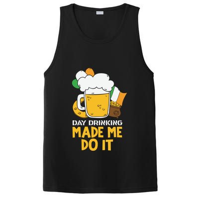 Day Drinking Made Me Do It St Patricks Day PosiCharge Competitor Tank