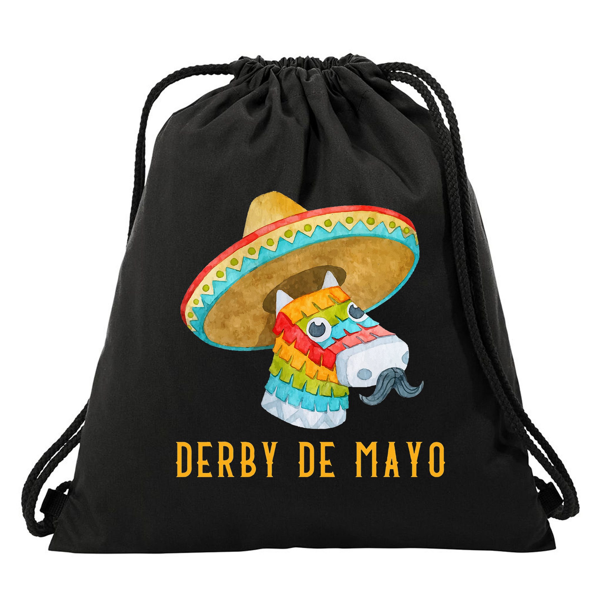 Derby de Mayo Kentucky Horse Race Mexico Pinata Mexican Drawstring Bag