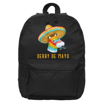 Derby de Mayo Kentucky Horse Race Mexico Pinata Mexican 16 in Basic Backpack