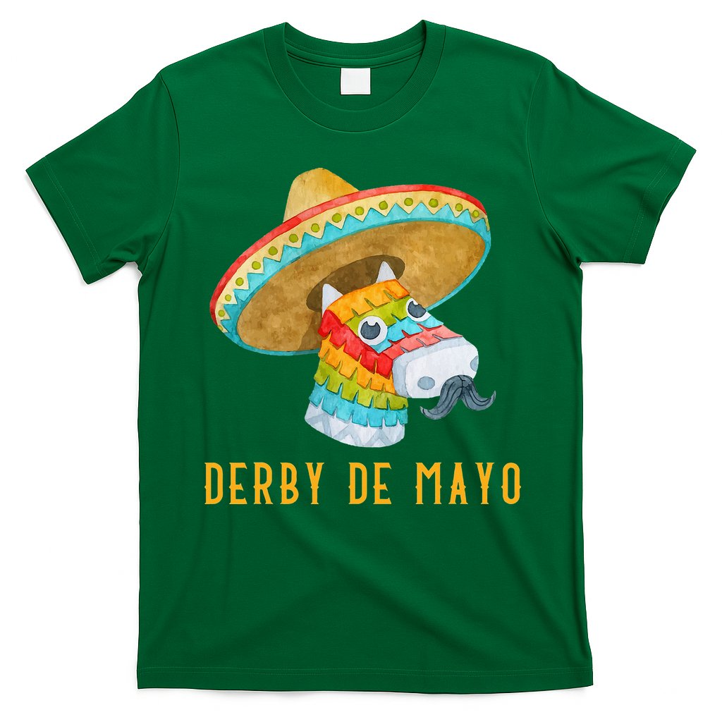 Derby de Mayo Kentucky Horse Race Mexico Pinata Mexican T-Shirt