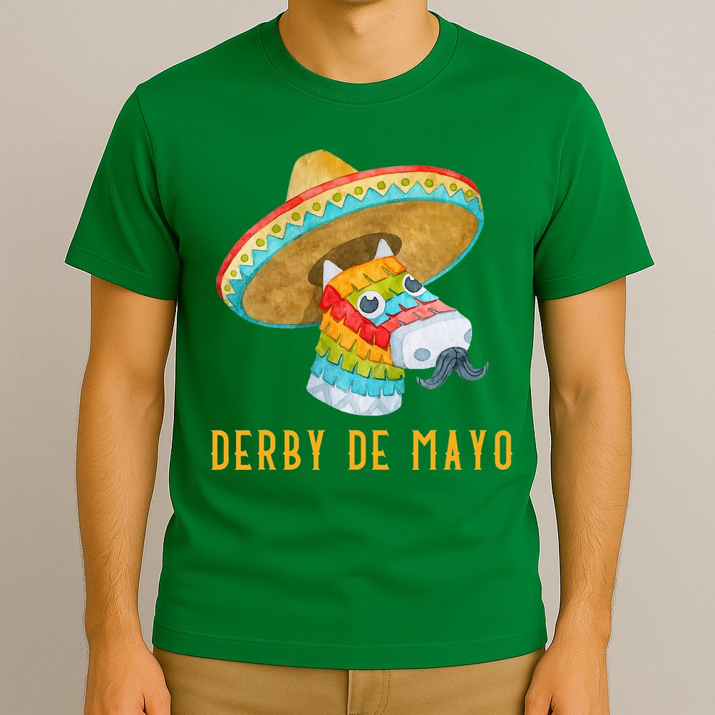 Derby de Mayo Kentucky Horse Race Mexico Pinata Mexican T-Shirt
