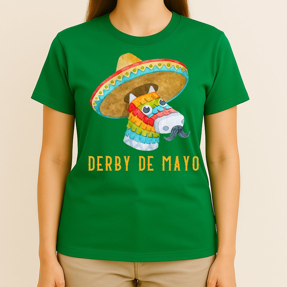 Derby de Mayo Kentucky Horse Race Mexico Pinata Mexican T-Shirt