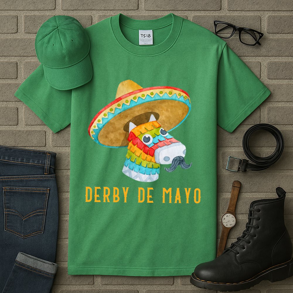 Derby de Mayo Kentucky Horse Race Mexico Pinata Mexican Tall T-Shirt