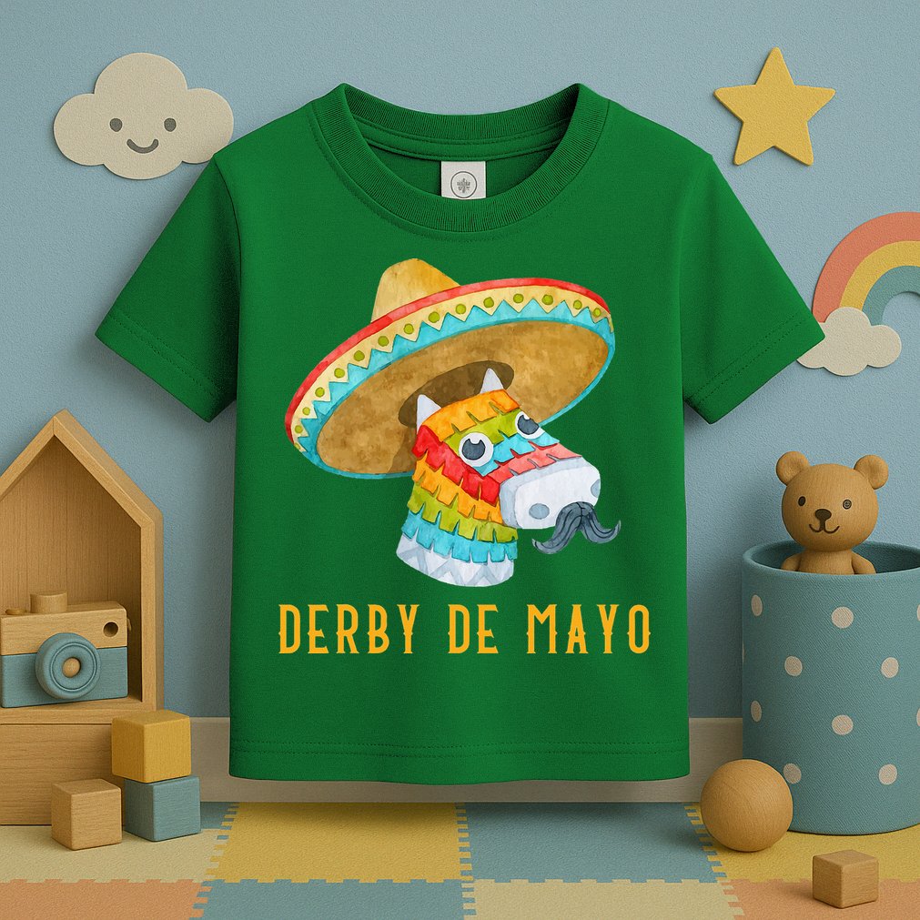 Derby de Mayo Kentucky Horse Race Mexico Pinata Mexican Toddler T-Shirt