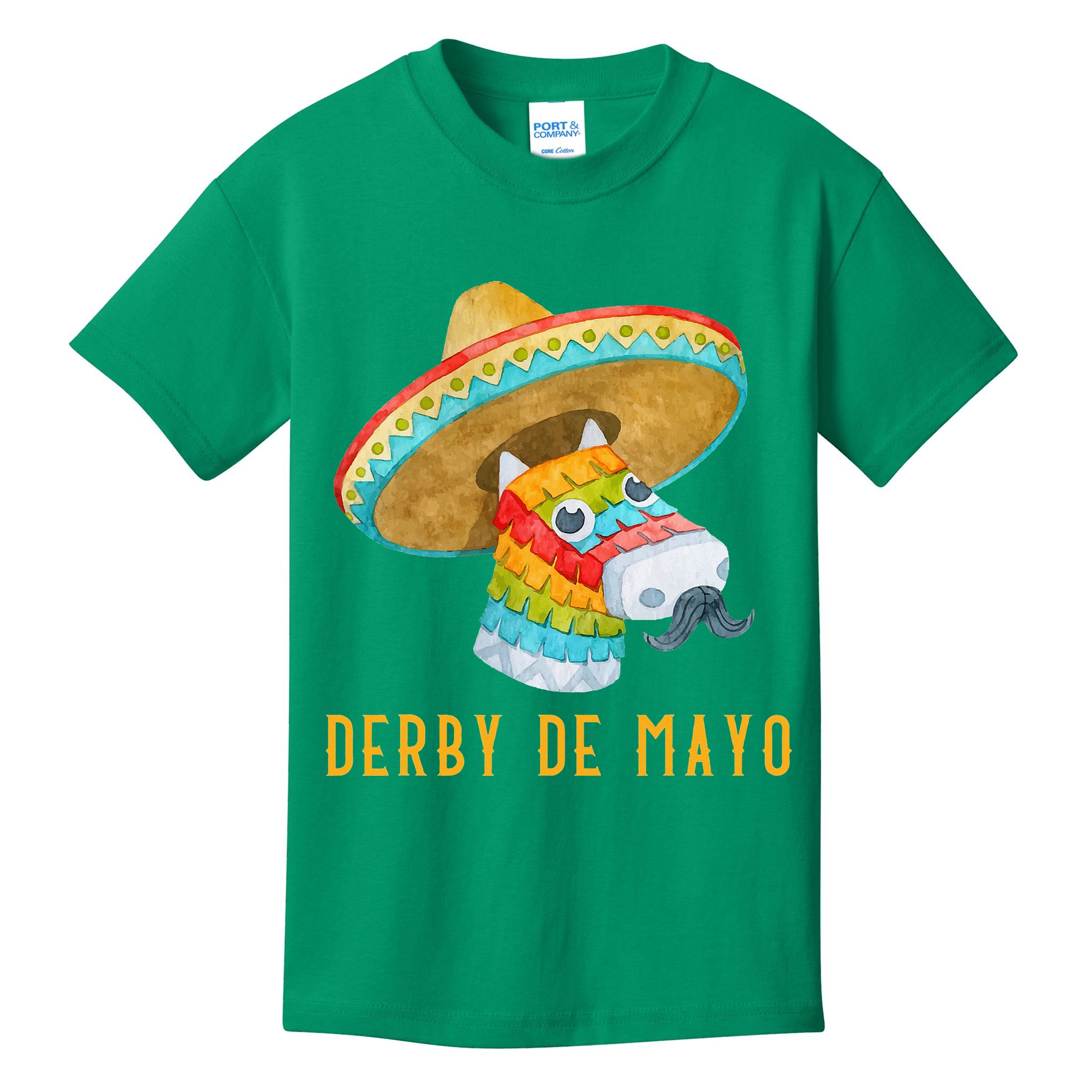Derby de Mayo Kentucky Horse Race Mexico Pinata Mexican Kids T-Shirt