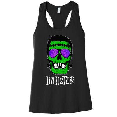 Dadster Dad Monster Halloween Costume Daddy Father Women's Racerback Tank