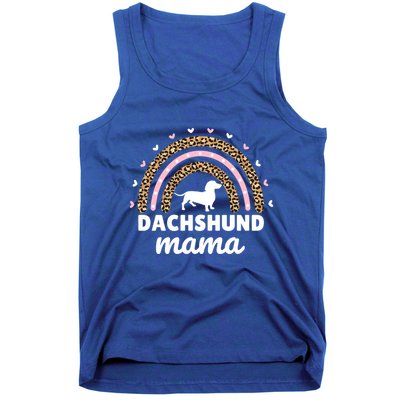 Doxie Dachshund Mama Rainbow Dachshund Lover Weiner Dog Mom Gift Tank Top