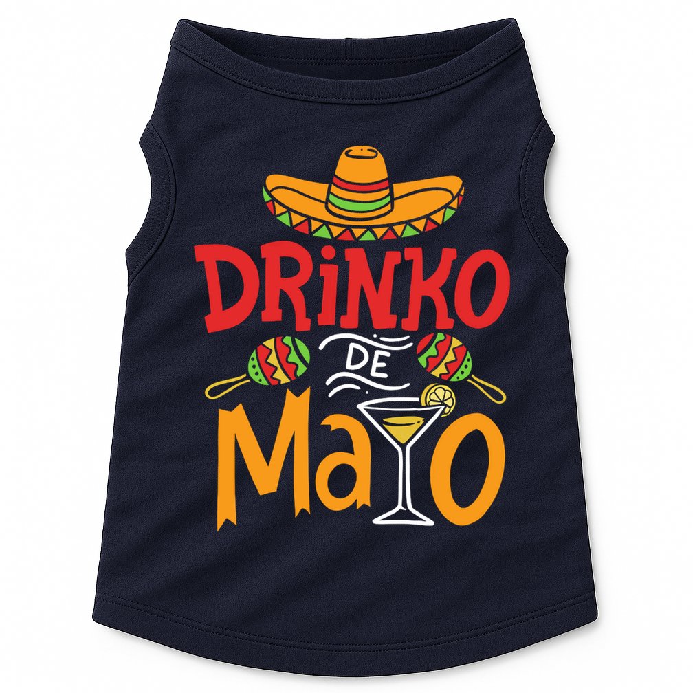 Drinko De Mayo Cinco De Mayo Fiesta Doggie Tank
