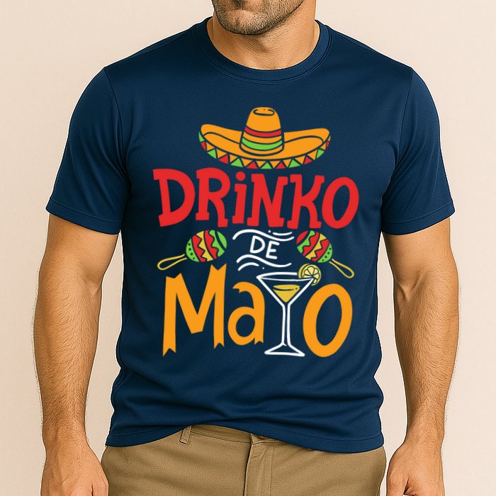 Drinko De Mayo Cinco De Mayo Fiesta Cooling Performance Crew T-Shirt