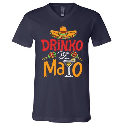 Drinko De Mayo Cinco De Mayo Fiesta V-Neck T-Shirt