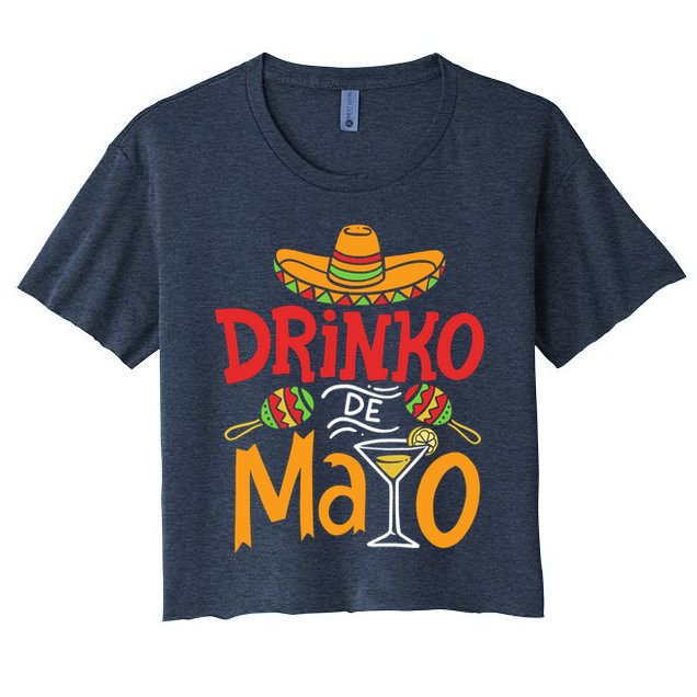 Drinko De Mayo Cinco De Mayo Fiesta Crop Top
