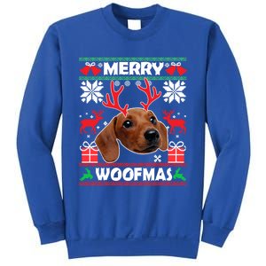 Dachshund Dog Merry Woofmas Christmas Dog Lover Ugly Sweater Gift Sweatshirt