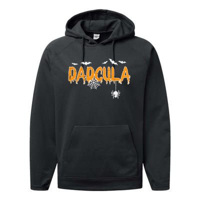 Dadcula Daddy Matching Family Halloween Costume Dad Performance Fleece Hoodie