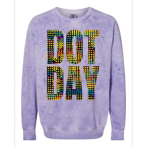 Dot Day Make Your Mark And See Where It Takes You Gift Colorblast Crewneck Sweatshirt