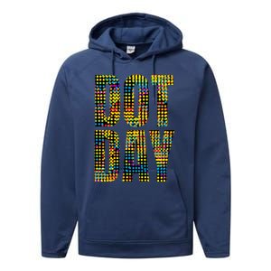 Dot Day Make Your Mark And See Where It Takes You Gift Performance Fleece Hoodie