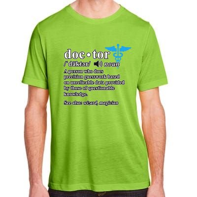 Doctor Definition Medical School Student Graduate Graphic Gift Adult ChromaSoft Performance T-Shirt