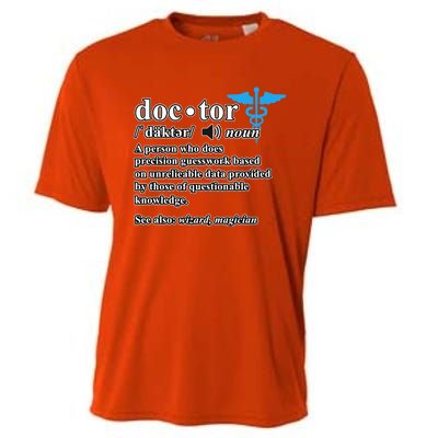 Doctor Definition Medical School Student Graduate Graphic Gift Cooling Performance Crew T-Shirt