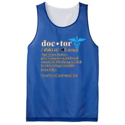 Doctor Definition Medical School Student Graduate Graphic Gift Mesh Reversible Basketball Jersey Tank