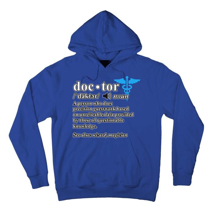 Doctor Definition Medical School Student Graduate Graphic Gift Tall Hoodie